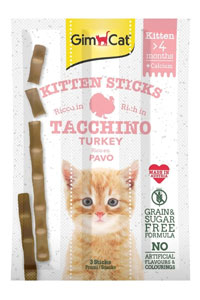 GIMCAT - GimCat Sticks Kitten Hindili Yavru Kedi Ödül Çubukları 3x3gr