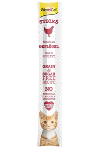 GimCat Sticks Kümes Hayvanlı Kedi Ödül Çubuğu