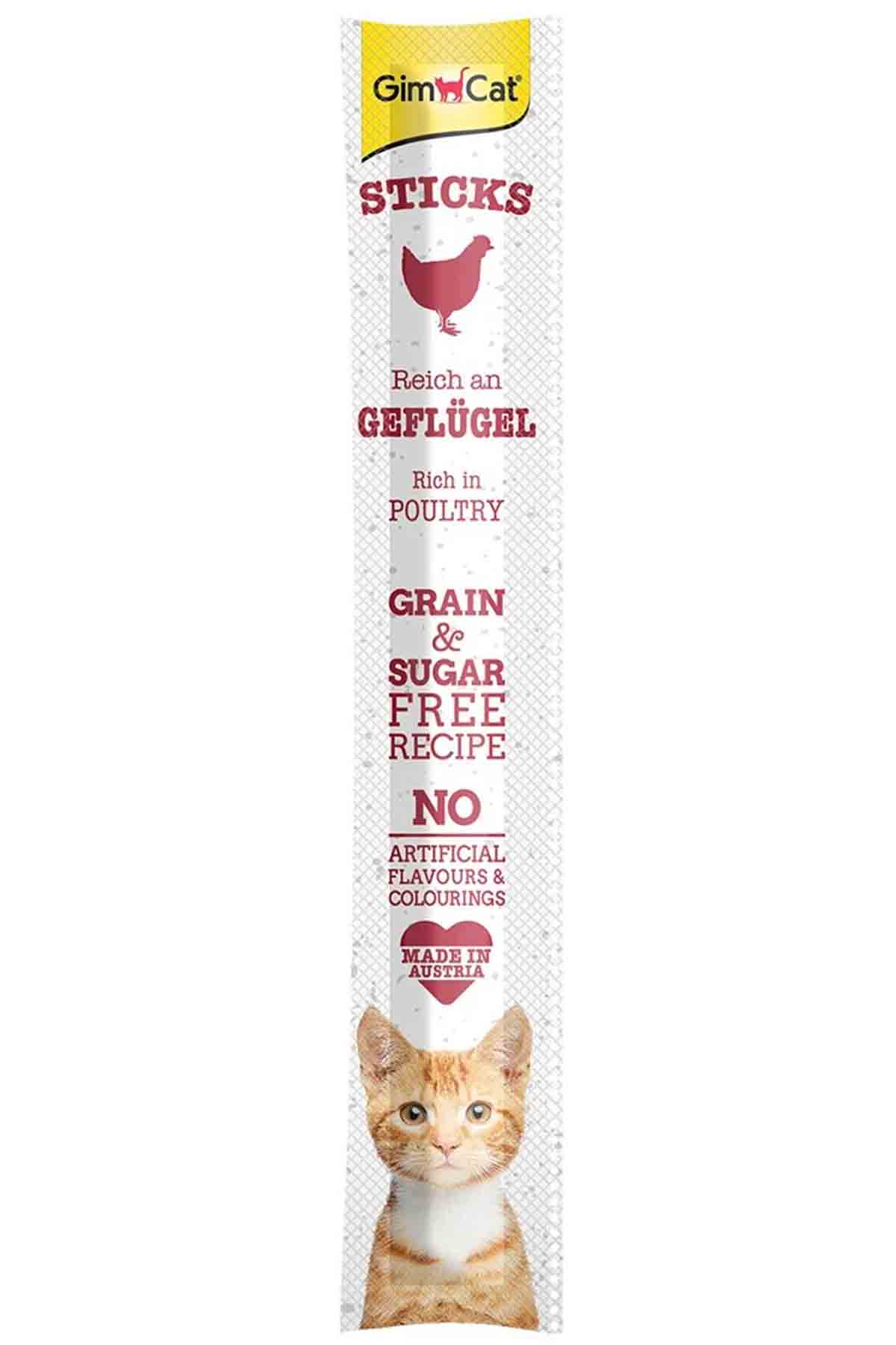 GimCat Sticks Kümes Hayvanlı Kedi Ödül Çubuğu