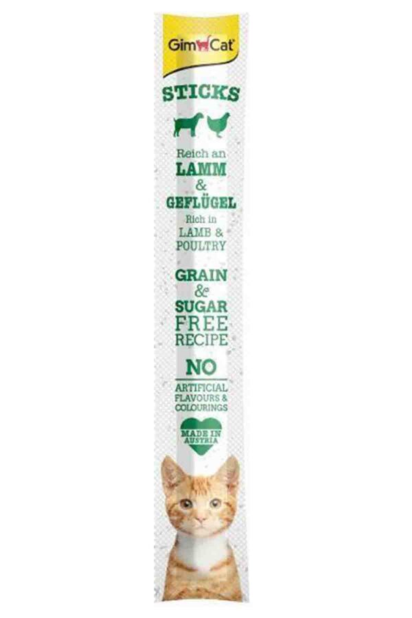 GimCat Sticks Kuzu ve Tavuk Etli Ödül Çubuğu