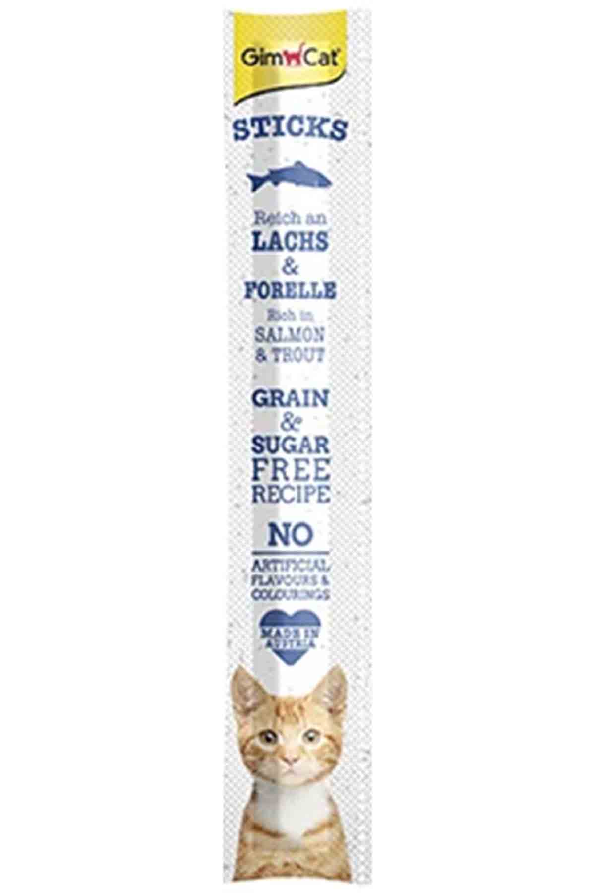 GimCat Sticks Somonlu Kedi Ödül Çubuğu