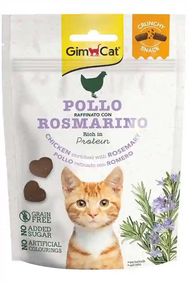 Gimcat Tahılsız Tavuk ve Biberiyeli Kedi Ödül Bisküvisi 50gr