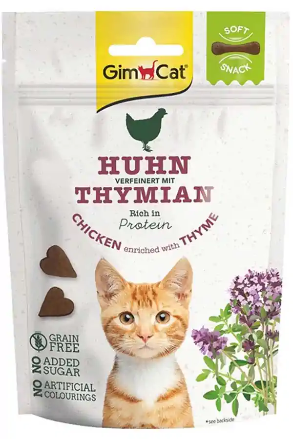 Gimcat Tahılsız Tavuk ve Kekikli Kedi Ödül Bisküvisi 60gr