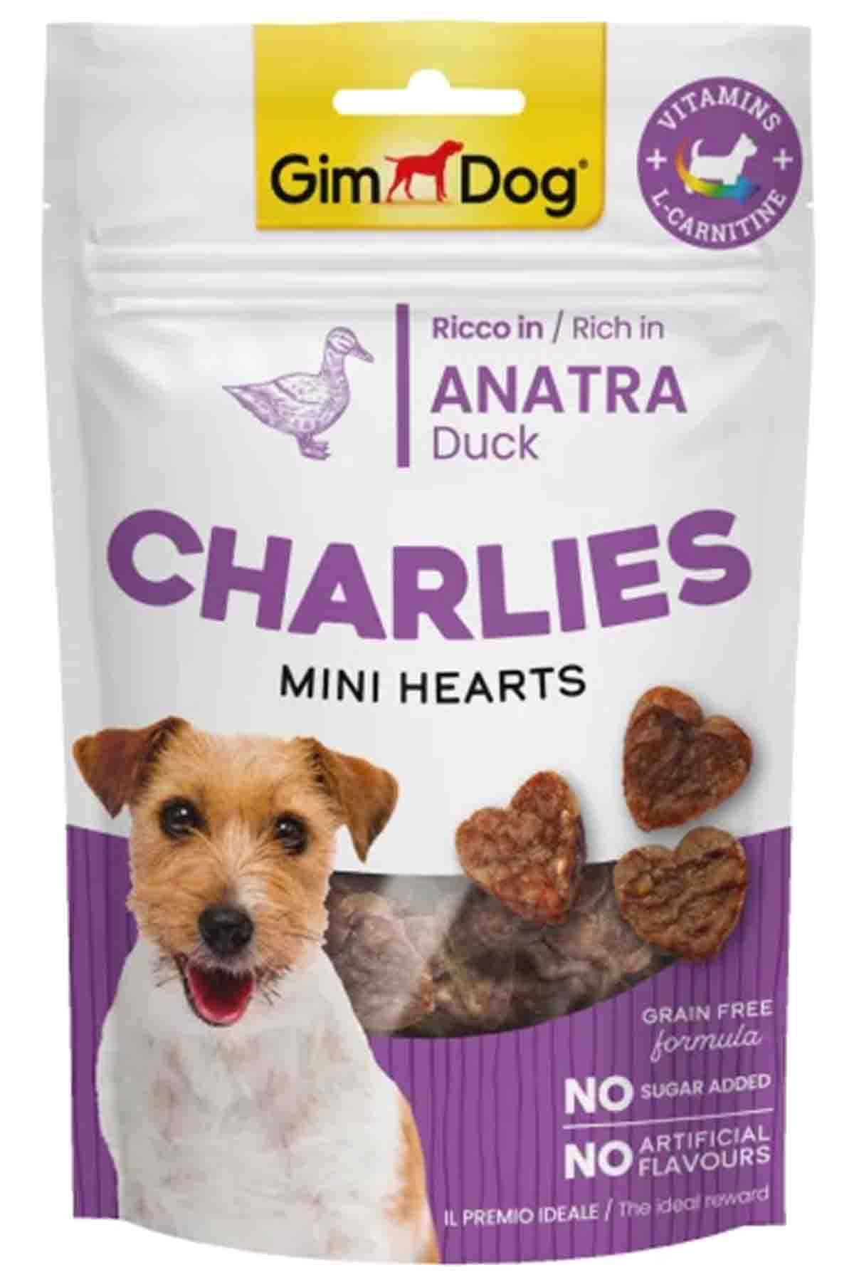 Gimdog Charlies Mini Hearts Ördekli Köpek Ödülü 70gr