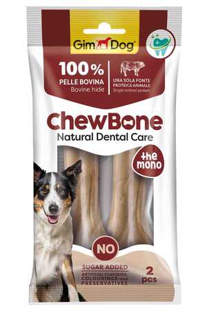 GIMDOG - GimDog Chew Bones Press Naturel Köpek Çiğneme Kemiği 5,5’’ 120gr
