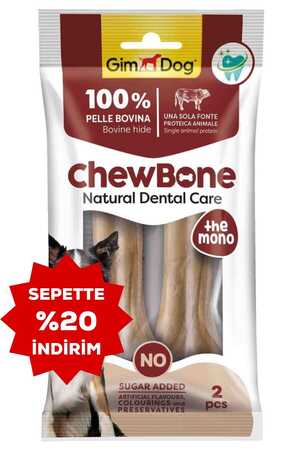 GIMDOG - GimDog Chew Bones Press Naturel Köpek Çiğneme Kemiği 5,5’’ 120gr