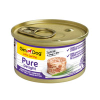 Gimdog Pure Delight Tavuklu ve Tunalı Köpek Konservesi 85gr