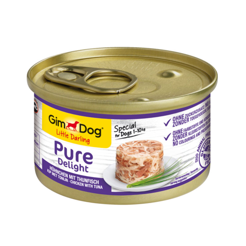 Gimdog Pure Delight Tavuklu ve Tunalı Köpek Konservesi 85gr