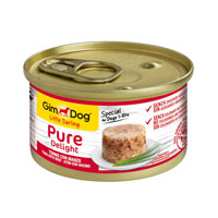 GIMDOG - Gimdog Pure Delight Tuna Balıklı ve Biftekli Köpek Konservesi 85gr
