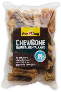 GIMDOG - GimDog Mordimi Press Köpek Ödül Kemiği (25li) 5cm Natural