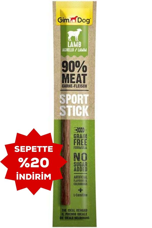 GimDog Sport Kuzu Etli Köpek Ödül Çubuğu 12gr