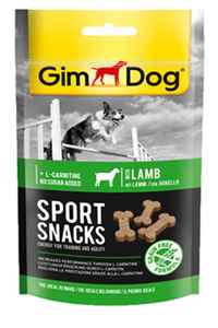 GIMDOG - GimDog Sport Snacks Kuzu Etli L-Carnitinli Tahılsız Köpek Ödül Maması 150gr