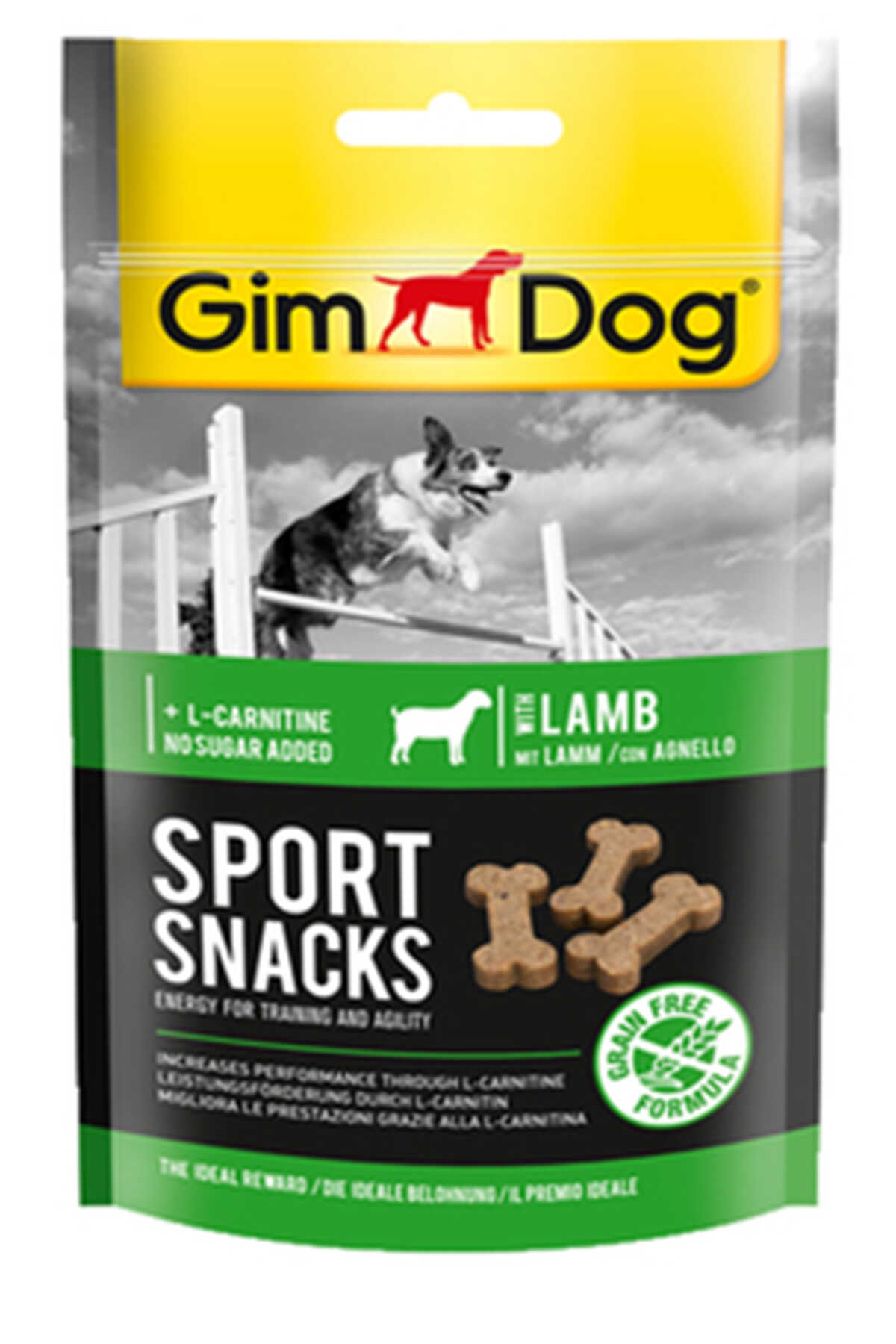 GimDog Sport Snacks Kuzu Etli L-Carnitinli Tahılsız Köpek Ödül Maması 150gr