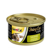 GIMPET - GimCat Shinycat Ton Balıklı ve Çimenli Kedi Konservesi 70gr