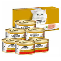 GOURMET - Gourmet Gold Kıyılmış Sığır Etli Yetişkin Kedi Konservesi 6x85gr