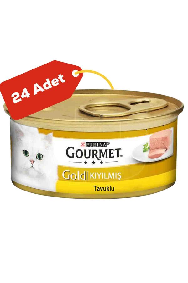 Gourmet Gold Kıyılmış Tavuk Etli Yetişkin Kedi Konservesi 24x85gr (24lü)