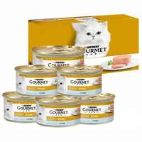 GOURMET - Gourmet Gold Kıyılmış Ton Balıklı Yetişkin Kedi Konservesi 6x85gr