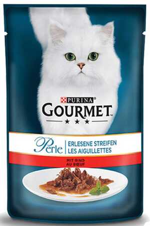 GOURMET - Gourmet Perle Izgara Sığır Etli Yetişkin Kedi Konservesi 85gr