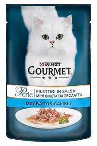 Gourmet Perle Parça Etli Izgara Tunalı Yetişkin Kedi Konservesi 85gr