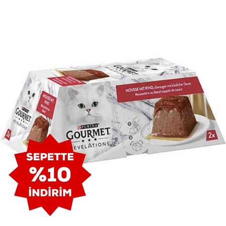 Gourmet Revelations Sığır Etli Kedi Konservesi 2x57gr - Thumbnail
