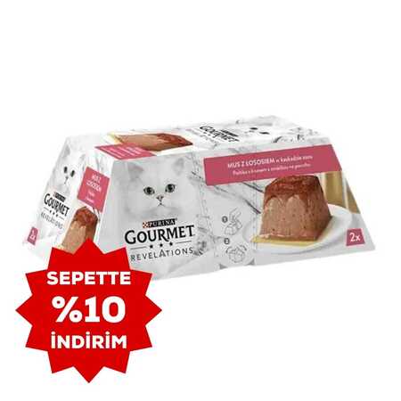 Gourmet Revelations Somon Balıklı Kedi Konservesi 2x57gr - Thumbnail