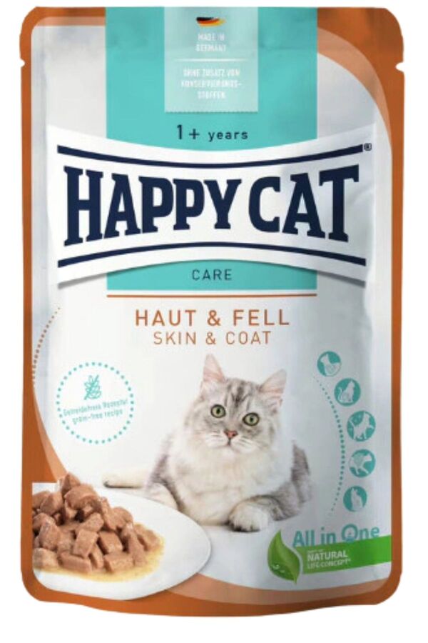 Happy Cat Sensitive Deri ve Tüy Sağlığı Destekleyici Kedi Yaş Maması 85gr