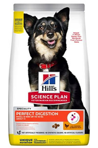 HILLS - Hills Adult Perfect Digestion Tavuklu Sindirim Destekleyici Mini Yetişkin Köpek Maması 3kg