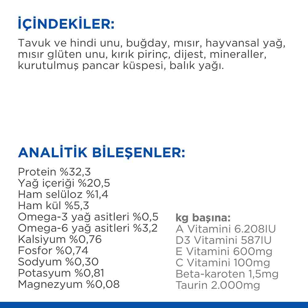 Hills Adult Tavuklu Yetişkin Kedi Maması 3kg