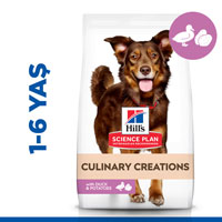 Hills Culinary Creations Ördekli ve Patatesli Orta Irk Yetişkin Köpek Maması 14kg - Thumbnail