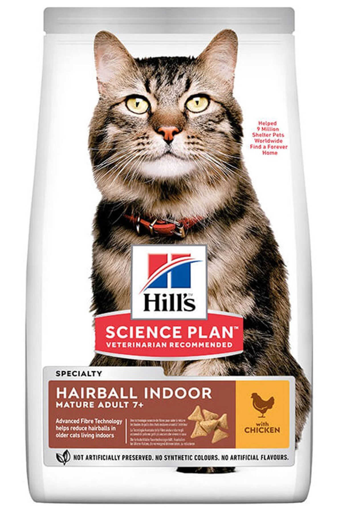 Hills Hairball Indoor Tavuklu Tüy Yumağı Önleyici Yaşlı Kedi Maması 1,5kg