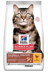 HILLS - Hills Hairball Indoor Tavuklu Tüy Yumağı Önleyici Yaşlı Kedi Maması 1,5kg