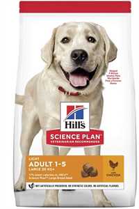 Hills Light Büyük ve İri Irk Yetişkin Köpekler için Tavuklu Diyet Köpek Maması 14kg