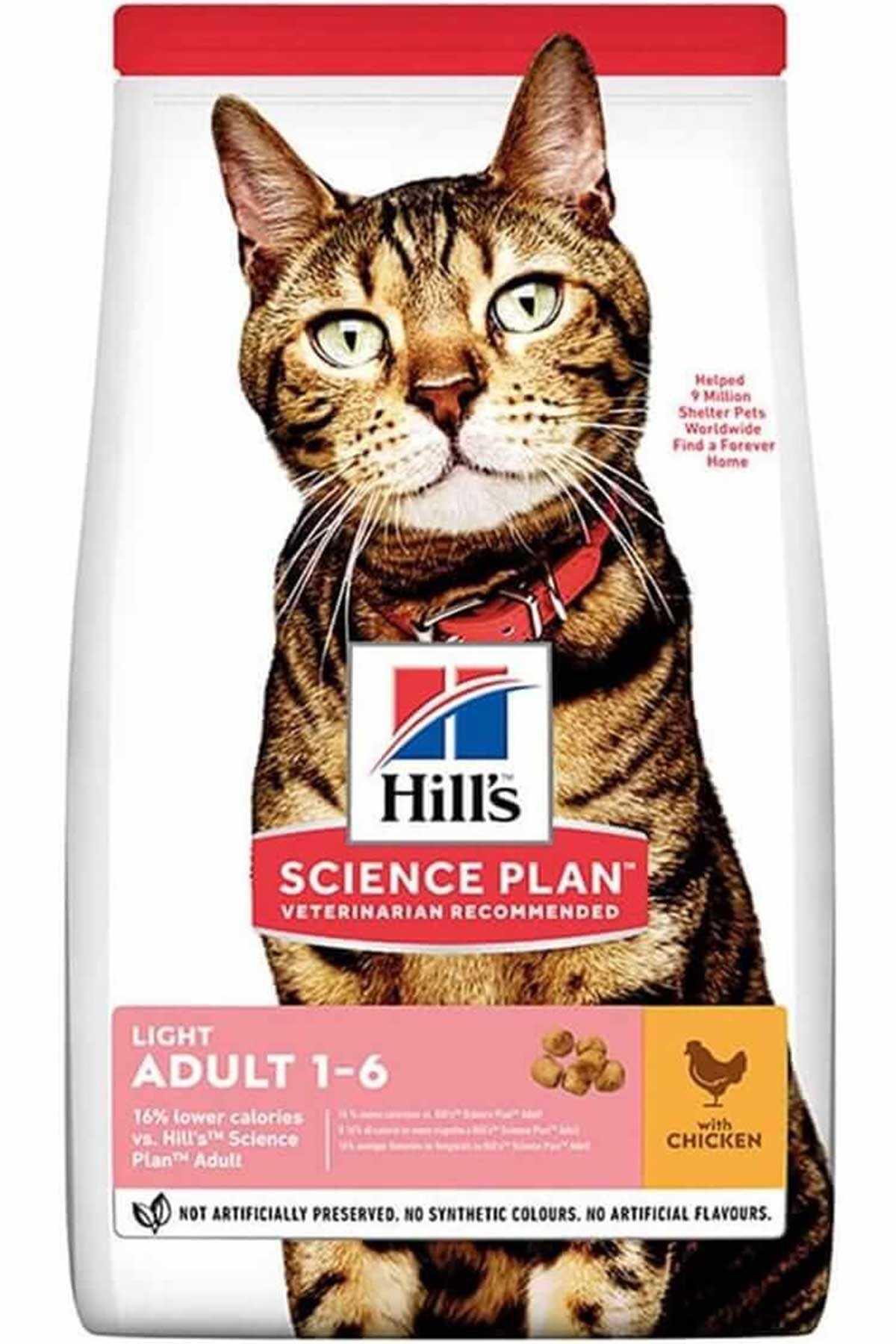 Hills Light Düşük Kalorili Tavuklu Yetişkin Kedi Maması 3kg