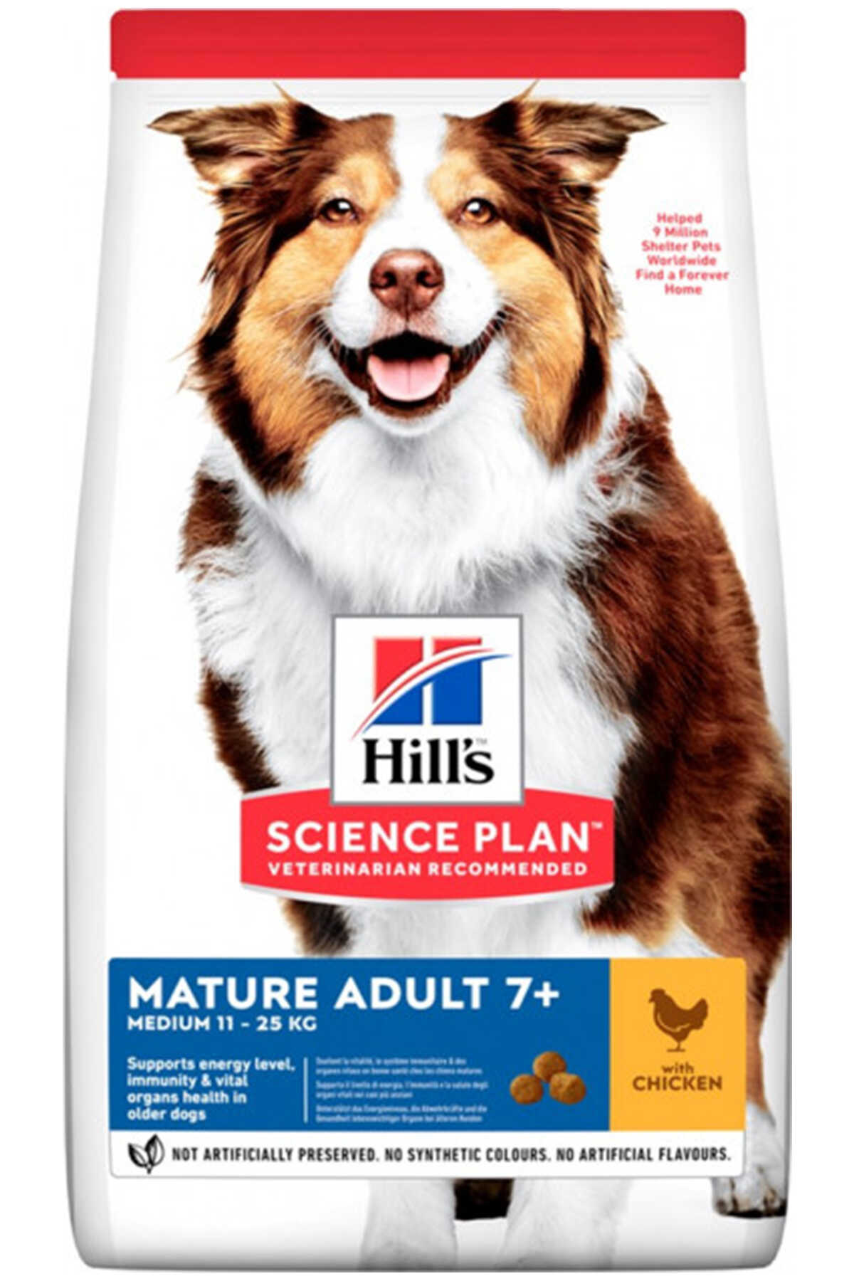 Hills Tavuklu Orta Irk Yaşlı Köpek Maması 2,5kg