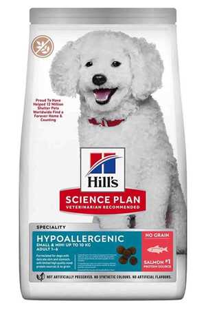 HILLS - Hills Science Plan Hypo-Allergenic Somonlu Küçük Irk Yetişkin Köpek Maması 1,5kg