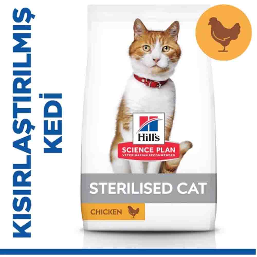 Hills Tavuklu Kısırlaştırılmış Yetişkin Kedi Maması 8kg +2kg HEDİYE