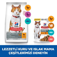 Hills Tavuklu Kısırlaştırılmış Yetişkin Kedi Maması 8kg +2kg HEDİYE - Thumbnail