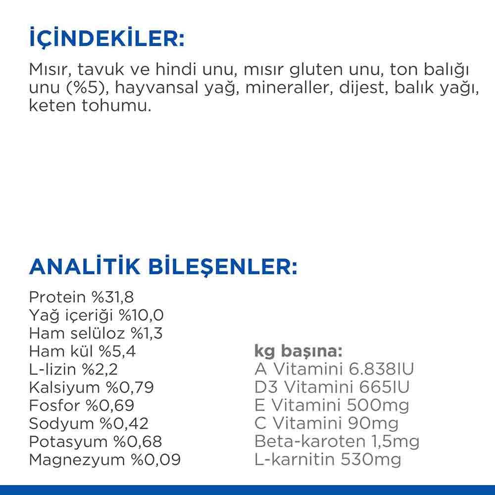 Hills Ton Balıklı Kısırlaştırılmış Kedi Maması 15kg