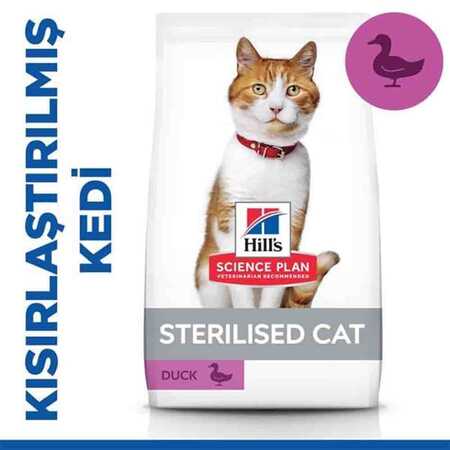 Hills Ördek Etli Kısırlaştırılmış Kedi Maması 10kg - Thumbnail