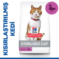 Hills Ördek Etli Kısırlaştırılmış Kedi Maması 1,5kg - Thumbnail