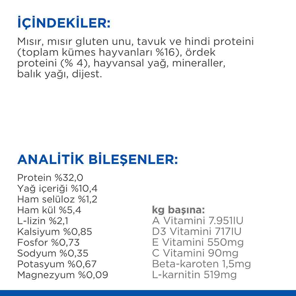 Hills Ördek Etli Kısırlaştırılmış Kedi Maması 1,5kg