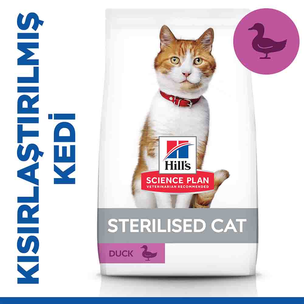 Hills Ördek Etli Kısırlaştırılmış Kedi Maması 3kg