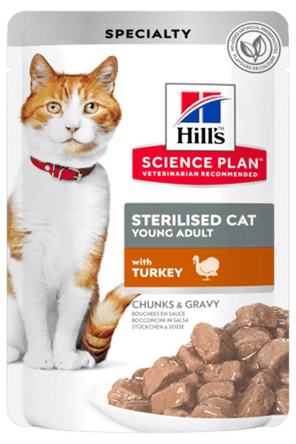 Hills Hindi Etli Kısırlaştırılmış Kedi Konservesi 85gr