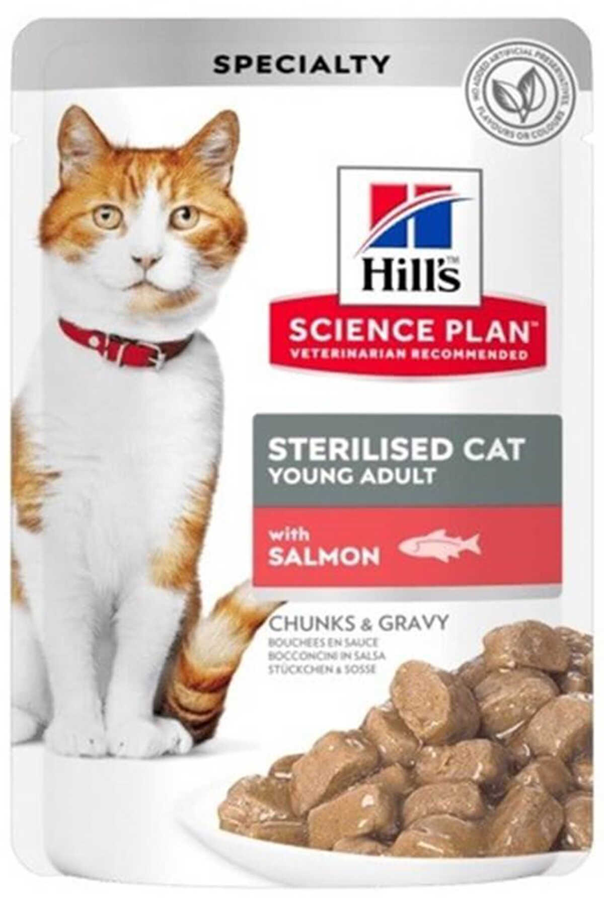 Hills Somonlu Kısırlaştırılmış Kedi Konservesi 85gr