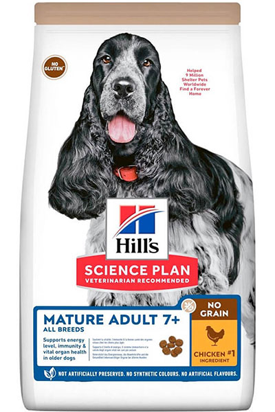 Hills Mature Adult 7+ Tahılsız Tavuklu Yaşlı Köpek Maması 2,5kg