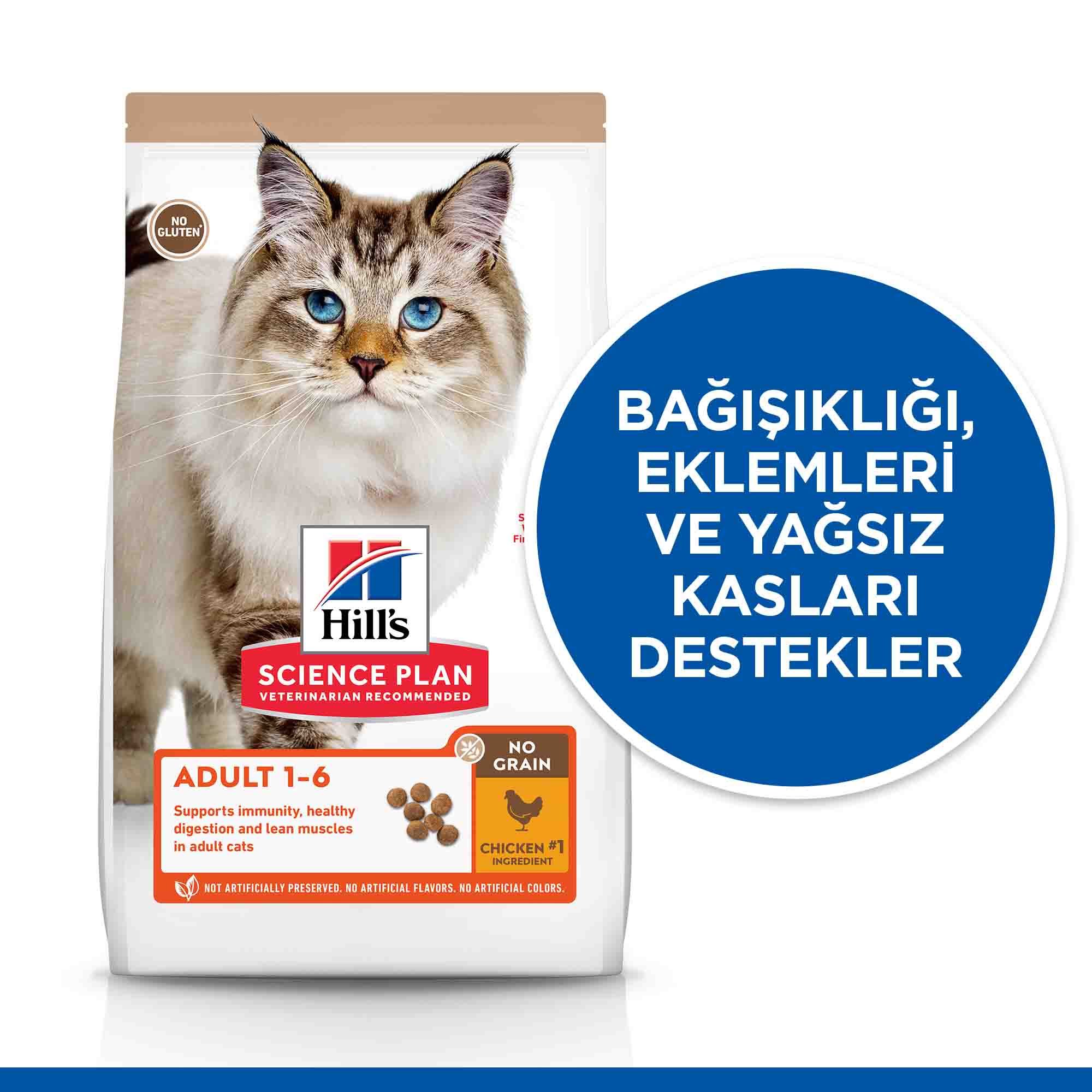 Hills Tahılsız Tavuklu Yetişkin Kedi Maması 1,5 Kg