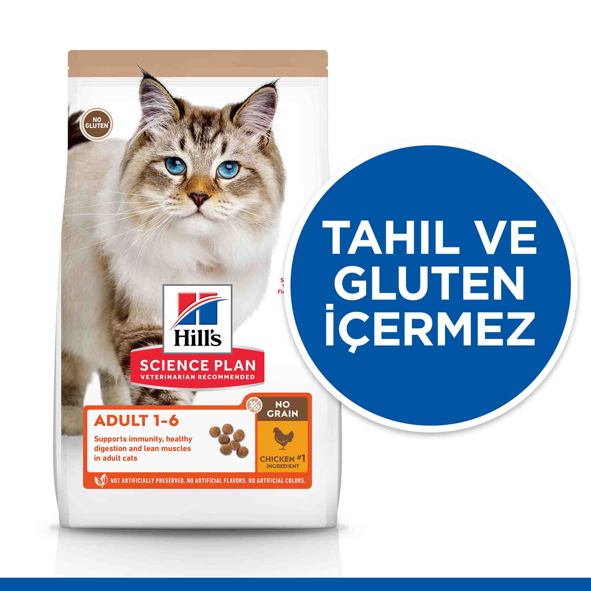 Hills Tahılsız Tavuklu Yetişkin Kedi Maması 1,5 Kg