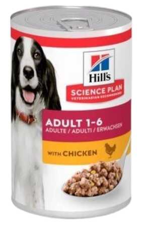 Hills Tavuklu Orta Irk Yetişkin Köpek Konservesi 370gr - Thumbnail
