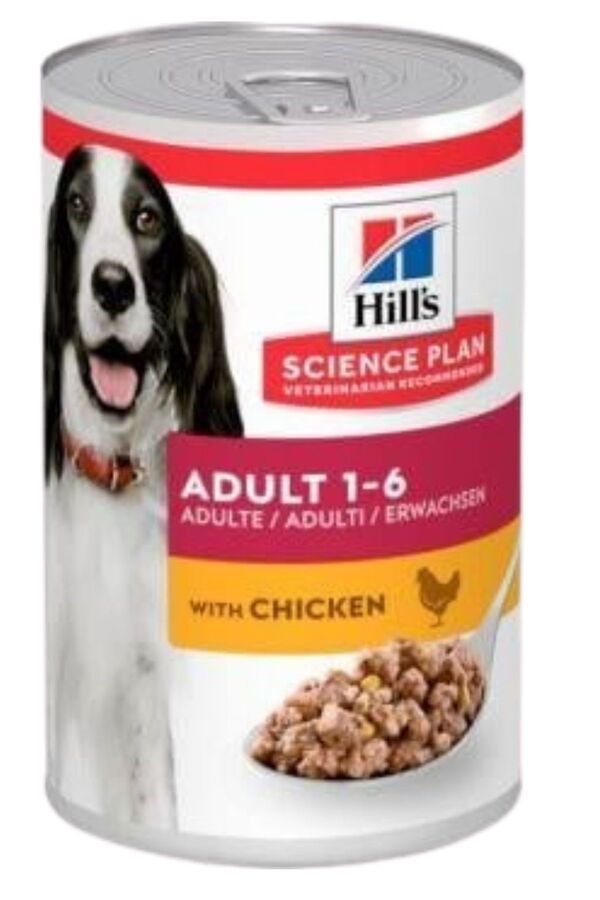 Hills Tavuklu Orta Irk Yetişkin Köpek Konservesi 370gr