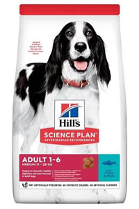 HILLS - Hills Ton Balığı ve Pirinçli Orta Irk Yetişkin Köpek Maması 12kg